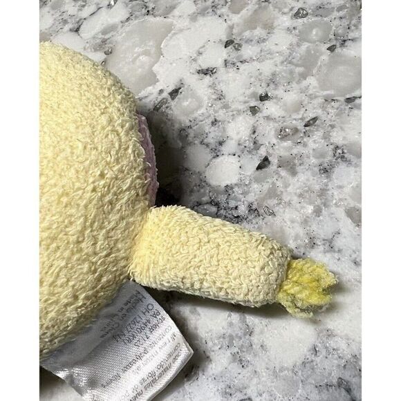 Vintage Baby Carters Giraffe Stuffed Plush Rattle Toy Blue Green Pink Spots - Picture 4 of 6